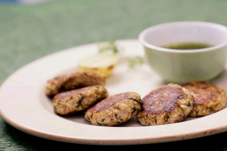Healthy Paneer Pudina Tikki