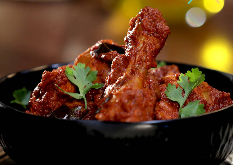 Chicken Ghee Roast (Low Calorie) How to make Chicken Ghee Roast.
